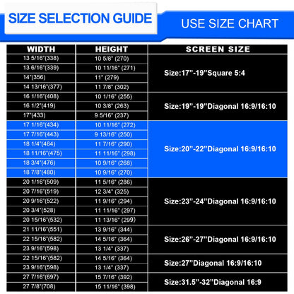 GUDTEKE Computer Privacy Screen Filter 22 Hanging Monitor Privacy Screen Protector for 16:10 Aspect Ratio Widescreen Computer Monitor, Eye Protection Anti Glare Blue Light Screen Protector