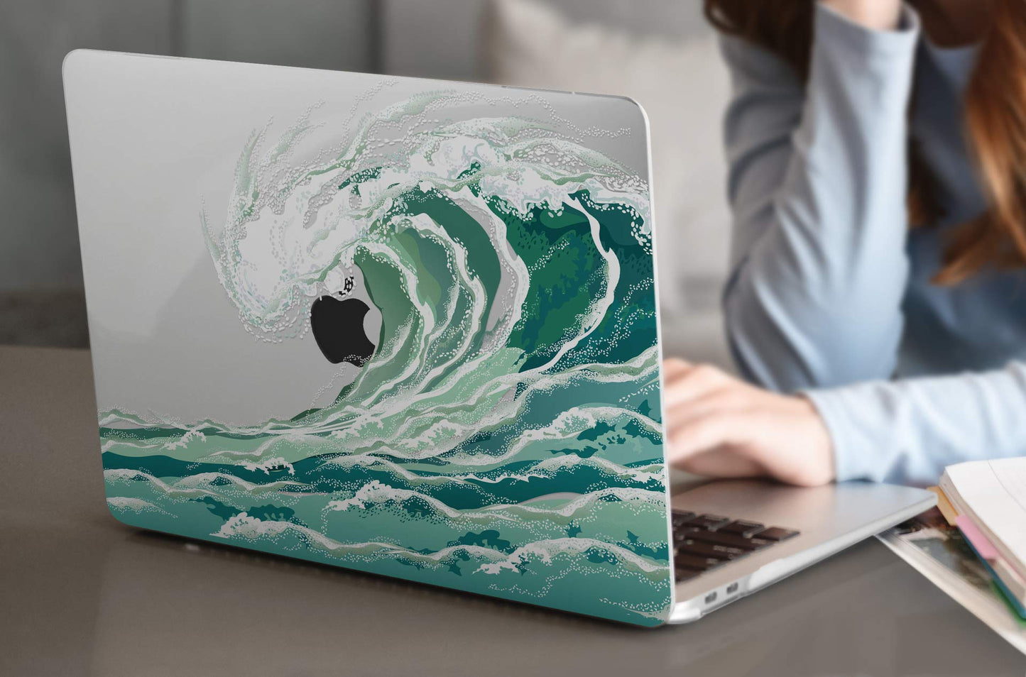 Batianda LumiArt Case for MacBook Air 13" M1 Chip, Wave
