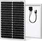 50W 12V Solar Panel, High Efficiency Monocrystalline Solar Maintainer, Waterproof Portable Solar Panel for Charging 12V Battery of RV Boat Trailer ATV Car or Powering Light