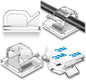 65Pcs Cable Clips, Adhesive Cable Organizer Cord Holder Wire Clip Wire Management Self Adhesive Hooks Wire Holder for Office, Home(Transparent, 65PCS-Large)