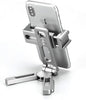 LEOFOTO PS-2 Phone Holder, Cell Phone Stand, Adjustable Angle, Compact and Portable, 1/4" Screw Thread, Arca Compatible (Silver)