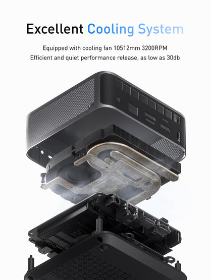 MINISFORUM AI Mini PC M1 Pro-125H with Intel Core Ultra 5 Processor 125H(14C/18T,up to 4.5Ghz), Mini Computer 32GB DDR5 PCIe4.0 SSD 1TB,Triple Display with HDMI 2.1/USB4/DP,5X USB Ports, WiFi 7,BT5.4