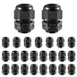 RTHIEAI 50 PCS 1/4"(4-8mm) NPT Nylon Cable Gland Joints with Gaskets, IP68 Adjustable Lock Nut Strain Relief Cord Grip Waterproof Cable Glands - UL Listed and RoHS Compliant