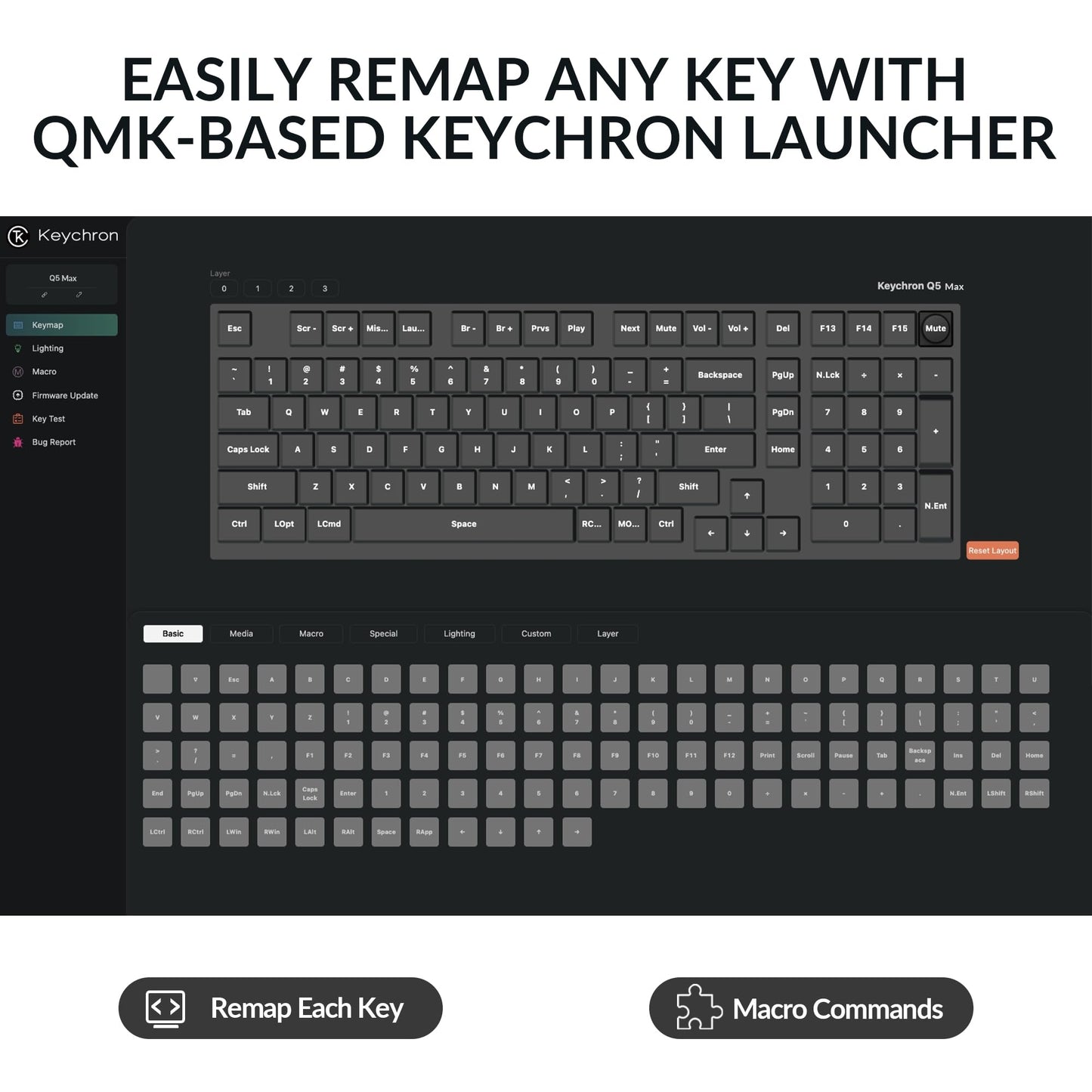 Keychron Q5 Max Wireless 2.4 GHz Bluetooth Custom Mechanical Keyboard