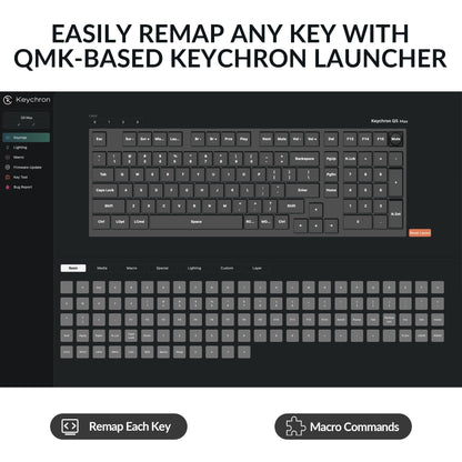 Keychron Q5 Max Wireless 2.4 GHz Bluetooth Custom Mechanical Keyboard