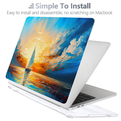 Batianda AstroGrid Case for MacBook Air 13 inch 2018-2020, Sunset Sail