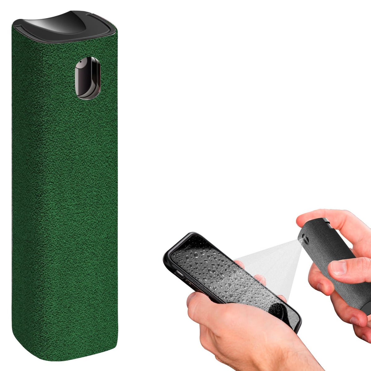 iO CLEAN Mini Screen Cleaner Spray, 2-in-1 Touchscreen Cleaner, Navy Blue