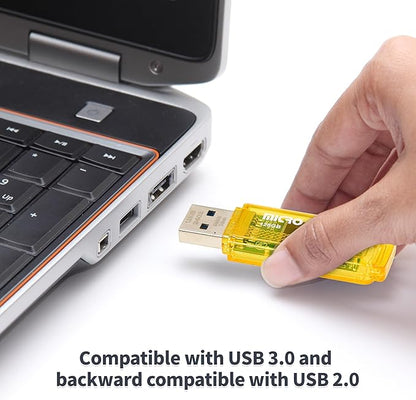 INLAND Micro Center SuperSpeed 2 Pack 128GB USB 3.0 Flash Drive Gum Size Memory Stick Thumb Drive Data Storage Jump Drive (128G-2 Pack)