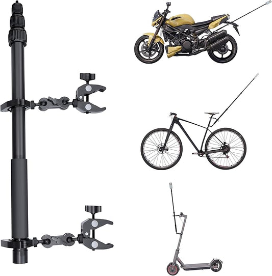 COFRY Motorcycle Camera Mount for Insta 360,Adjustable GoPro Bike Extension Pole Mount Compatible with Insta360, GoPro, and DJI Cameras - Designed for Bike and Motorcycle Riding Shots