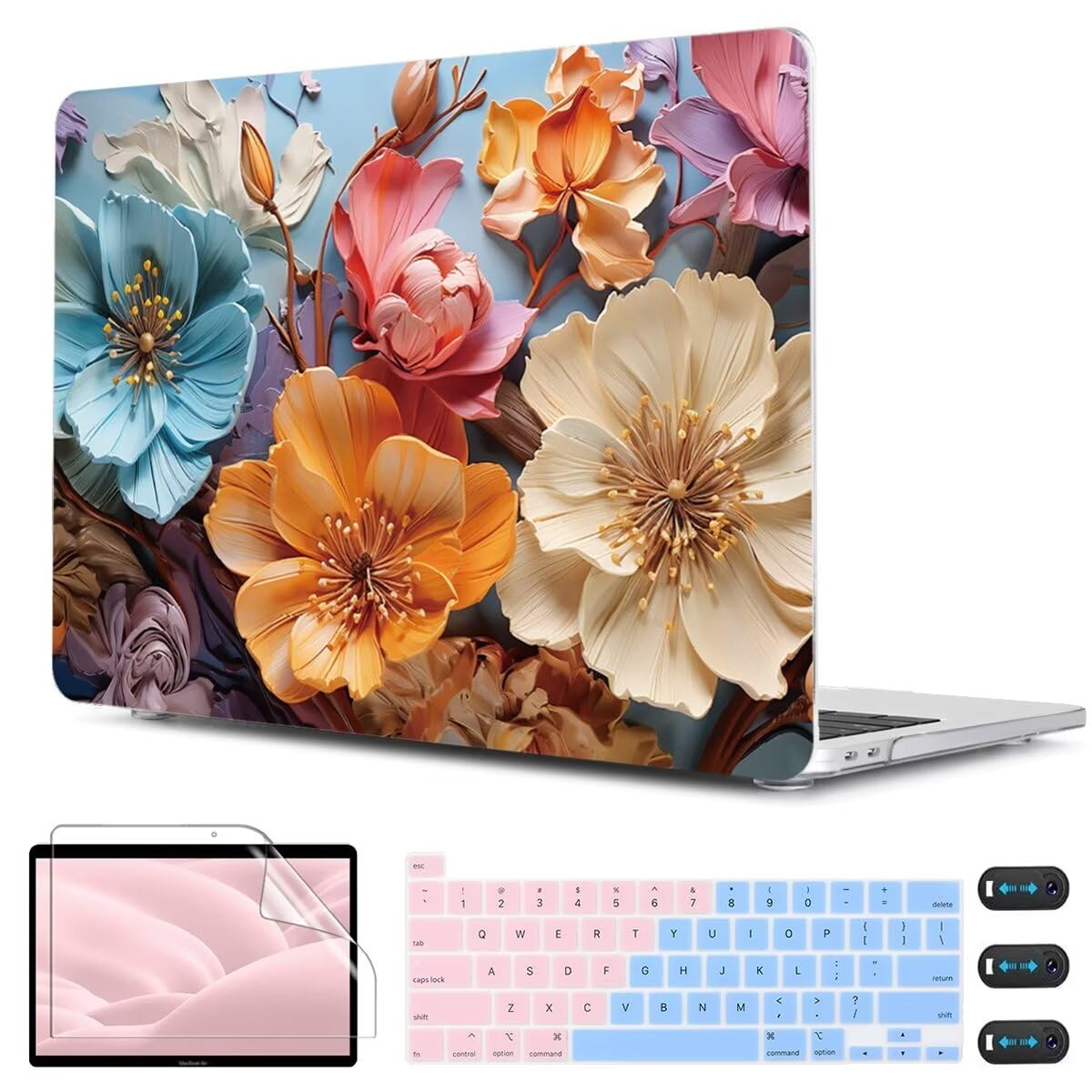 CISSOOK Compatible with MacBook Pro 13 inch Case 2025-2016 Release M2 M1