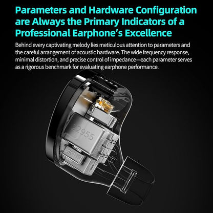 KZ Sonata 14BA IEMs, in-Ear Monitor Headphone High-Performance Flagship HiFi Earphones with 4 Tuning Switches, Clarity in All Frequency Stereo Sound Comfortable Headphones for Musicians (Tuning)