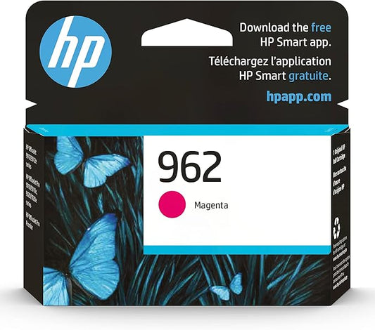 HP 962 Magenta Ink Cartridge | Works with OfficeJet 9010, Pro 9010, 9020 | Eligible for Instant Ink | 3HZ97AN