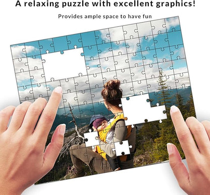 Custom Puzzle from Photos - Personalized 1000/500/300/200/120 Piece Jigsaw Puzzle for Adults & Kids, Unique Wooden Gift for Christmas, Wedding, Anniversary, Birthday