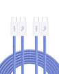 Belkin USB C to USB C 60W Braided Cable 2 Pack, 6.6ft iPhone Charger Cord