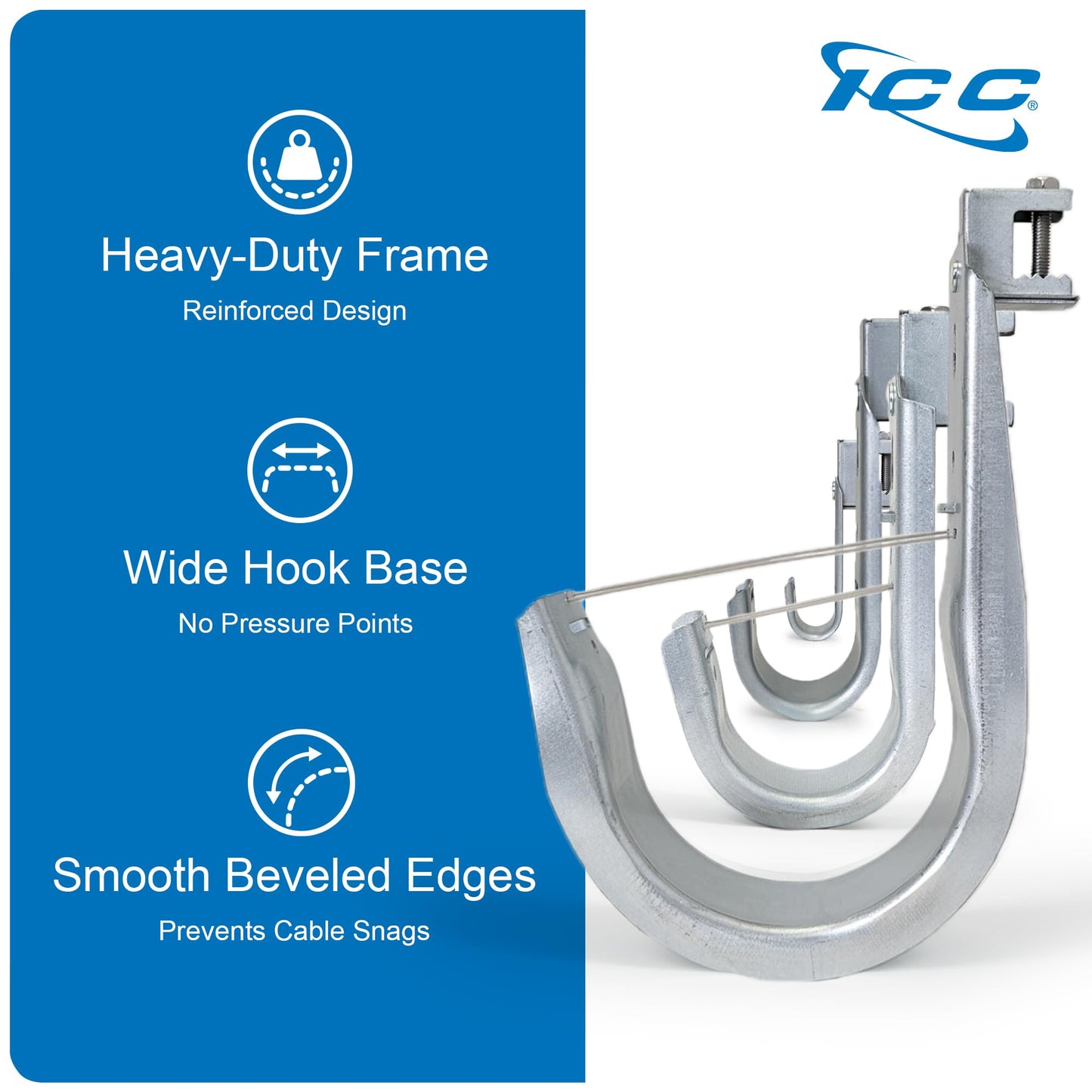 ICC J-Hook in 25 Pack (Beam Clamp, 3/4 in)