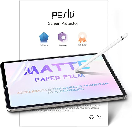 Peslv 2 Pack Like Paper Screen Protector for iPad Pro 13 Inch M4/M5 [2024/2025 7th/8th Gen], Matte Anti Glare PET Film/Blue Light Filter Eye Protection Cover/Drawing & Writing Feel Like on Paper