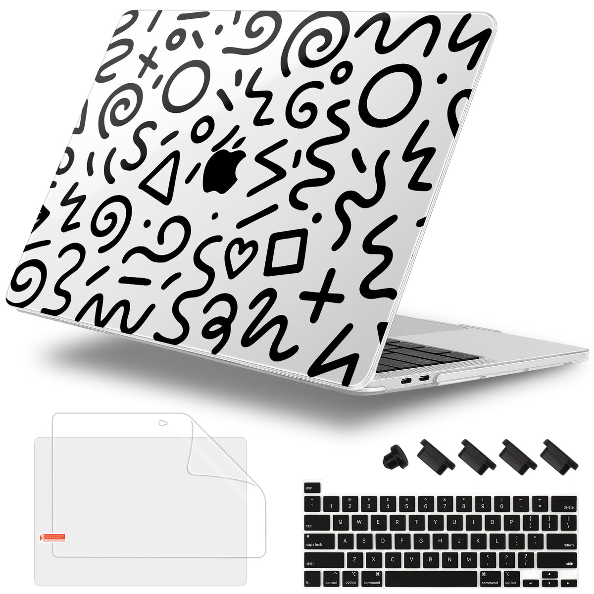 Lepeoac for MacBook Pro 16 inch Case 2019 2020 Release Model A2141, Plastic Hard Shell Cover with Keyboard Cover for MacBook Pro 16 inch with Touch Bar & Touch ID - Watercolor Floral
