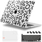 Lepeoac for MacBook Pro 16 inch Case 2019 2020 Release Model A2141, Plastic Hard Shell Cover with Keyboard Cover for MacBook Pro 16 inch with Touch Bar & Touch ID - Watercolor Floral