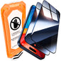 UniqueMe for iPhone 15 Pro Privacy Screen Protector, [Military Grade Shatterproof & 9H+ Hardness] Screen Protector 15 Pro Tempered Glass Full Coverage Protection, Easy to install, 2 Packs