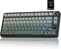 AULA S75 PRO Wireless Gaming Keyboard with Screen & Knob, Tri-Mode Hot Swappable Mechanical Keyboard 75%, Pre-lubed Switches, RGB Backlit, Side Printed PBT Keycaps, Creamy Sounding Computer Keyboards
