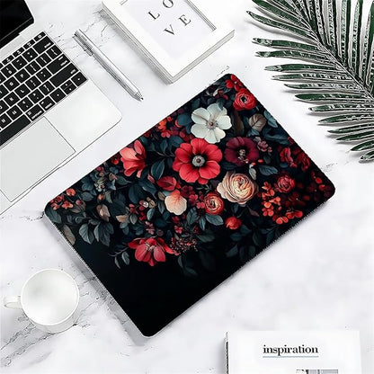 Compatible with MacBook Air 13.3 13.6 Inch Case 2022 2021 2020 2019 Plastic Hard Shell Case Cover,13.6 Air (A2681) M2 2022, Dark Floral