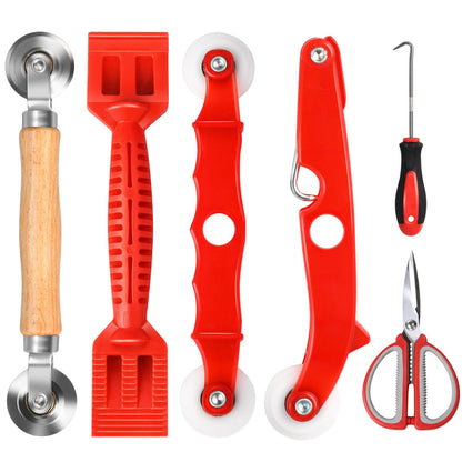 6 in 1 Screen Repair & Replacement Kit, Window Screen Roller Tool Set