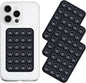 Anteel Silicone Suction Phone Case Mount 3 Pack, Silicon Adhesive Suction Cup Phone Mount, Non Slip Sticky Phone Grip for Cellphone, Strong Grip Holder for Selfies and Videos (Black)