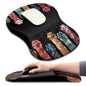 Hokafenle Ergonomic Mouse Pad Wrist Support with Massage Design, Wrist Rest Pain Relief Mousepad with Memory Foam&Non-Slip PU Base, Mouse Pads for Wireless Mouse & Desk (12x8 inch,Olive Green)