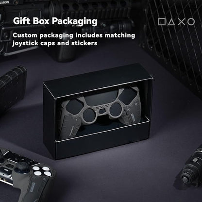 GeekShare G.S.TAC Tactical PS5 Controller Skin Set, Anti-Slip Silicone Protective Cover Skin Case for PS5 Wireless Controller with 2 Thumb Grip Caps and 2 Stickers - for Black Myth: Wukong
