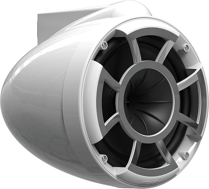 wet sounds Rev 8 White V2 Revolution Series 8" White Tower Speakers w/Swivel Clamp Mini
