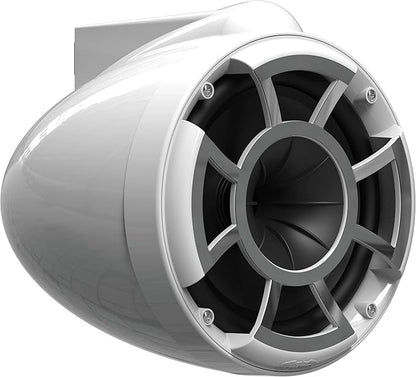 wet sounds Rev 8 White V2 Revolution Series 8" White Tower Speakers w/Swivel Clamp Base Mount