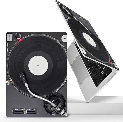 for MacBook Pro 16 inch Case 2021 2022 2023 2024 Release A3186 A3403 M4 A2991 M3 A2780 M2 A2485 M1 Pro/Max, Hard Shell Case with Screen Protector & Keyboard Cover, DJ Turntable