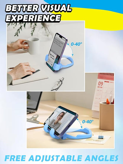 Cell Phone Stand Thumbs Up Lazy Phone Holder for Desk: Back to School Supplies Gifts for Teen Boys Kids Girls Men Women 2025 Birthday Funny Gadgets Who Have Everything Christmas Stocking Stuffers Cute