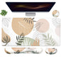 Topographic Large Mouse Pad and Keyboard Wrist Rest, Desk Pad for Keyboard and Mouse, 4-in-1 Large Gaming Mouse Pad with Wrist Support, Non-Slip Desk Mat for Home Office Study Game-Topographic Contour