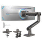 HUANUO TitanLift Heavy Duty Monitor Arm for Screens up to 49", Holds 44 lbs, Aluminum Ultrawide Screen Monitor Mount, Fully Adjustable Single Gaming Desk Mount with Dual C-Clamp, Max VESA 100x100mm