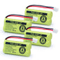 QBLPOWER BT18433/BT28433 2.4V 500mAh Ni-MH Battery Pack Rechargeable Compatible with BT184342 BT284342 BT-8300 BATT-6010 BT1011 BT1018 BT1022 BT1031 89-1326-00-00/89-1330-01-00/CPH-515D (Pack of 6)