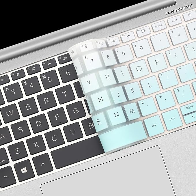 Keyboard Cover for HP EliteBook 830 835 840 845 1040 G9 G10 2023 2022 13.3 14 inch Laptop Accessories Keyboard Protective Skin (Not fit 840 845 1040 G8 G7 G6 G5 G4 G3)-OmbreMint