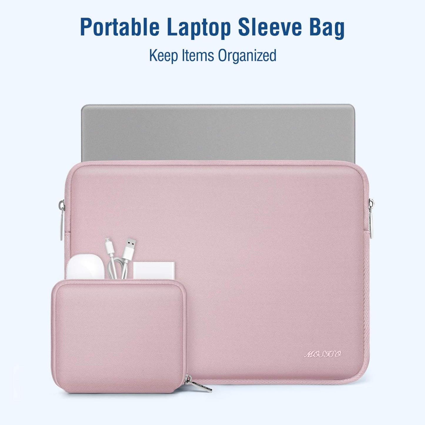 MOSISO Laptop Case 16 inch, 15-15.6 inch Laptop Sleeve with Small Case