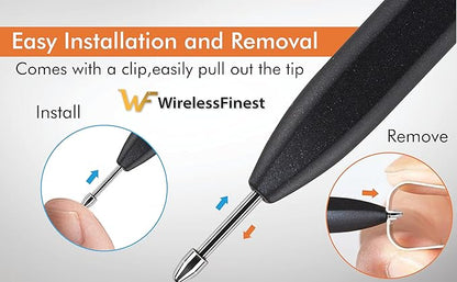 Soft Metal Nibs Tips Replacement For Samsung Galaxy Tab S10 Ultra Spen S9 S8 S7 S10+ S9+ S8+ Tab S9 Ultra S6 Lite S24 S23 S22 Ultra Note 9 Note 8 S Pen King Write + Tool, 10Pcs Standard + 2 Pcs Metal