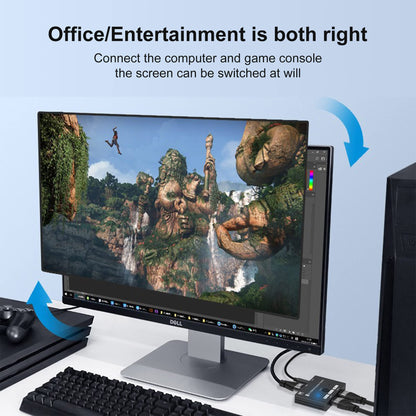 HDMI 2.1 Bi-Directional Switch Ultra HD 8K HDMI Switcher 2 in 1 Out/ 1 in 2 Out HDMI Switch Supports 8K@60Hz/ 4K@120Hz 48Gbps Compatible with Switch/Switch OLED PS5/4 Xbox Roku Apple TV Fire TV Stick
