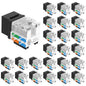 VCE UL Listed Cat6 Keystone Jacks 10Gbps 25-Pack, Orange