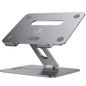 brocoon Adjustable MacBook Laptop Stand for Desk | Ergonomic Aluminum Laptop Riser with Heat-Vent, Compatible for 10-17" Laptops, Space Grey