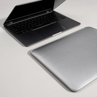 Laptop Sleeve 14 Inch Compatible with New 14 inch MacBook Pro A2992/2918 M3 A2442, A2779, Surface Laptop 13.5 5th Gen Color Silver