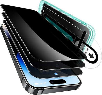 ESR 3 Pack for iPhone 14 Pro Privacy Screen Protector, Anti-spy Tempered-Glass Privacy Screen Protector with Flawless Fit Tray