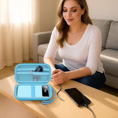 Portable Bank Charger Case for SABANI for Charmast for OHOVIV for VRURC for YILANS for CFIAI for LOVELEDI for RGVOTA for Miday for RONEGN for POIYTL for IAPOS Fast Charging Battery(Blue)