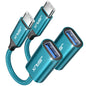 JSAUX USB C to USB 3.0 Adapter [2 Pack], USB C Male to USB Female OTG Cable Adapter Compatible with MacBook Pro/Air, iPhone 18 Pro Max/iPhone Duo‌/Air/17/16/15 Series, Samsung Galaxy S26/S25/S24/S23