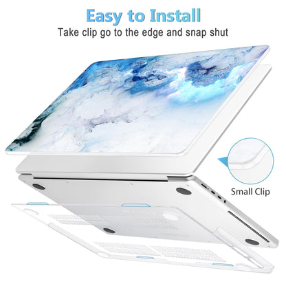 Mektron Case for 2026 M5 MacBook Pro 16 inch A3429 A3428 M4 A3403 A3186 M3 A2991 M2 A2780 M1 A2485 (2021-2025) Pro/Max with Liquid Retina XDR, Hard Shell Plastic Laptop Cover, Cloud & Lightning