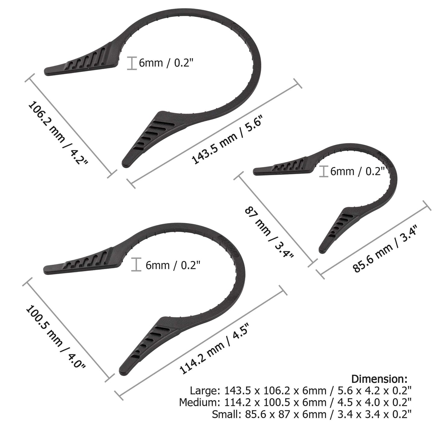 PROfezzion Camera Lens Filter Wrench Kit for ND UV CPL Filter, 3-Pack