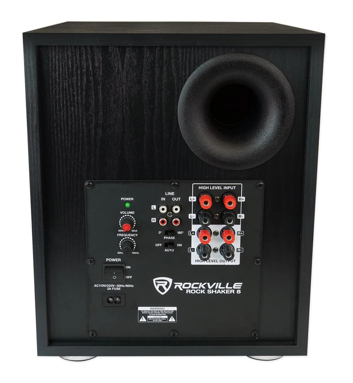 Rockville RPA60BT V2 Receiver with 8 Ceiling Speakers and 8" Subwoofer