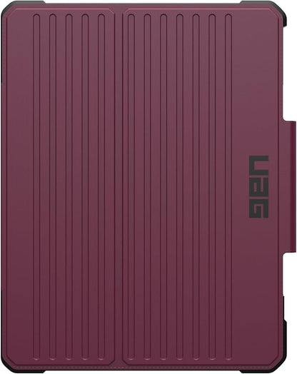 URBAN ARMOR GEAR UAG Designed for iPad Air 13" Case M4/M3 2024-2026 - Rugged Multi-Angle Viewing Folio Cover with Pencil Holder & Adjustable Stand, Metropolis SE Bordeaux